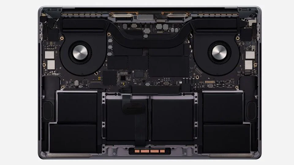 Quạt tản nhiệt trên MacBook Pro 16 2019 Core i7