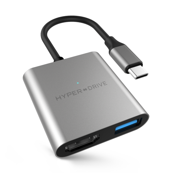 Cổng Chuyển HyperDrive 4k HDMI 3 in 1 USB-C HUB - 2tmobile