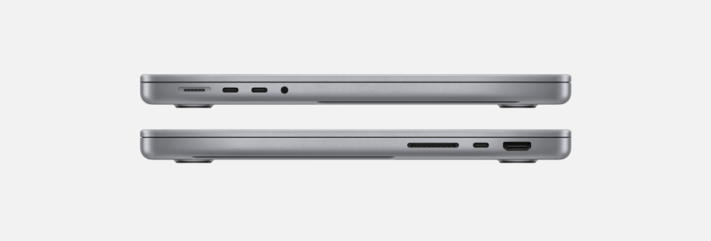 thiết kế macbook pro 14 inch dày hơn và cổng kết nối