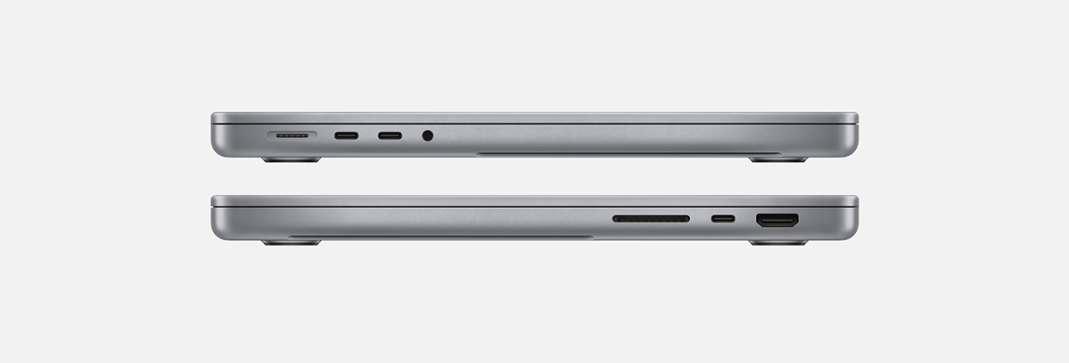 thiết kế macbook pro 14 inch dày hơn và cổng kết nối