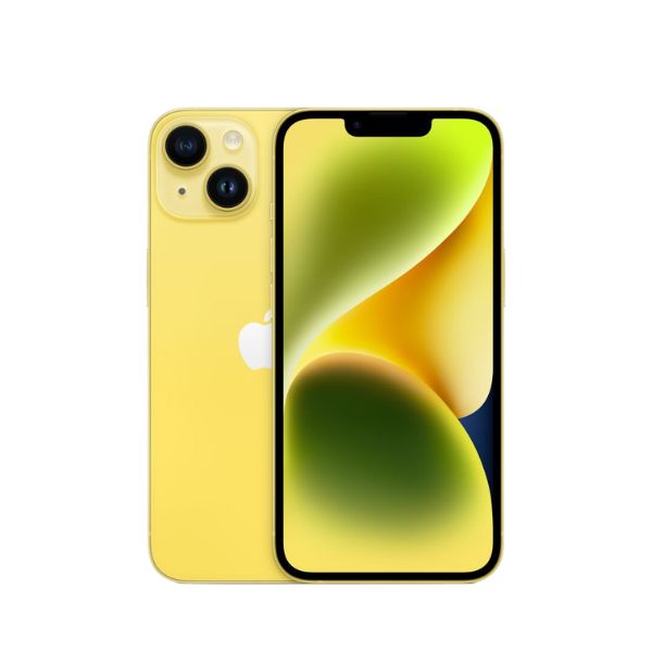 Điện thoại iPhone 14 bản thường, chính hãng, màu vàng