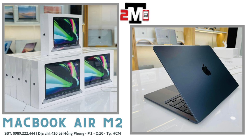 Macbook Air M2 2022 chính hãng, nguyên seal