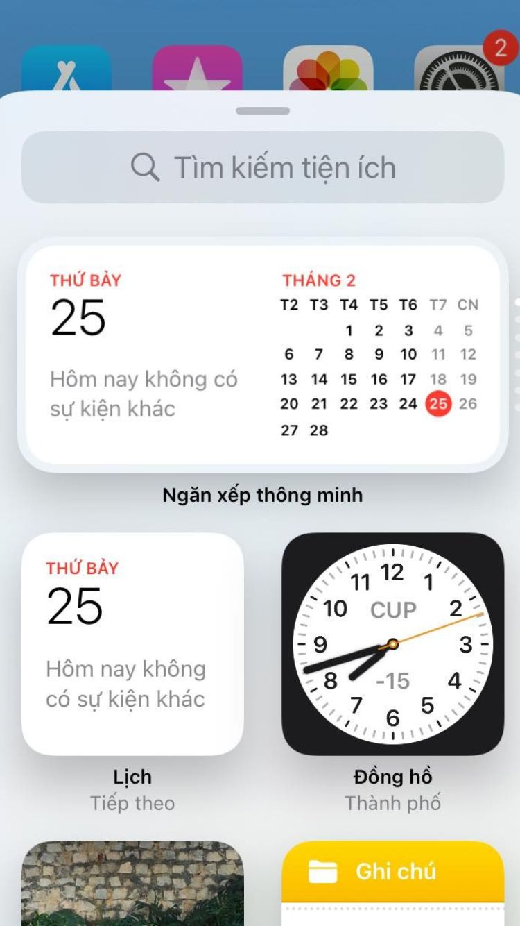 Hướng dẫn cách thêm Widget