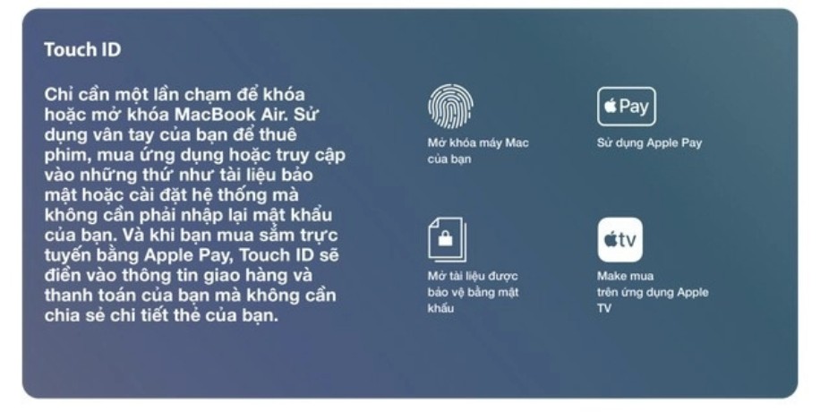Macbook Air M1 - Touch ID