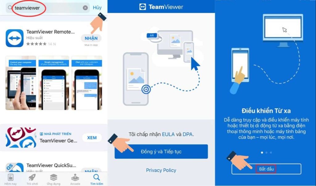 Hướng dẫn tải TeamViewer trên iPhone, iPad
