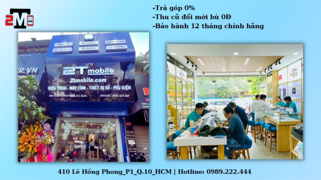 Cửa hàng 2T Mobile tại Thành phố Hồ Chí Minh