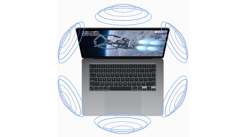 âm thanh trên macbook air 2023