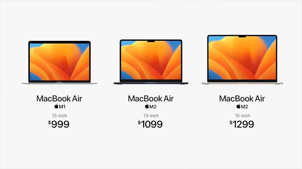giá của macbook air 2023