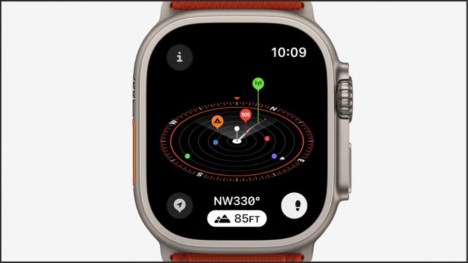 ứng dụng la bàn trên Apple watchOs 10