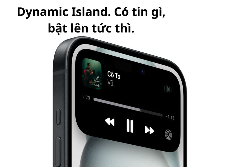 Dynamic Island trên iPhone 15 Plus