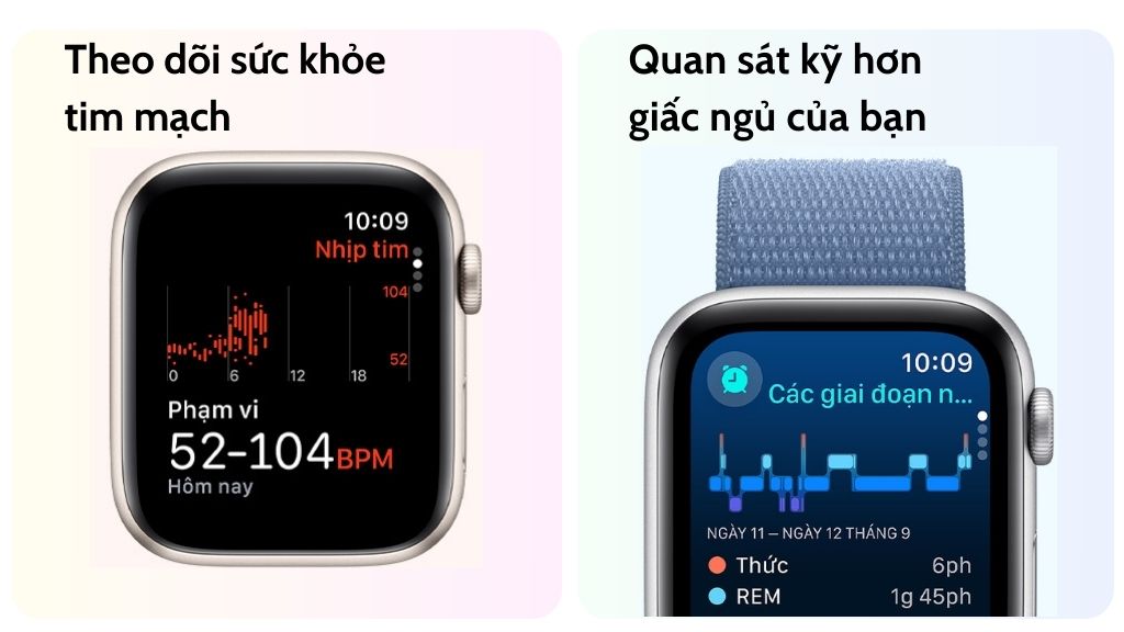 Apple Watch SE 2023 theo dõi sức khỏe