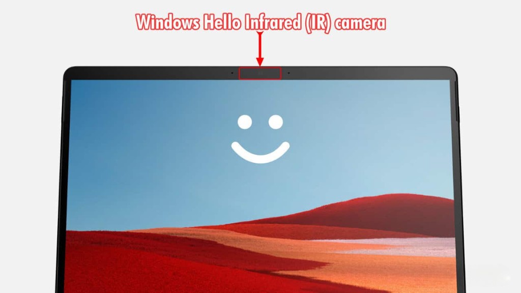 Laptop Surface - windows hello