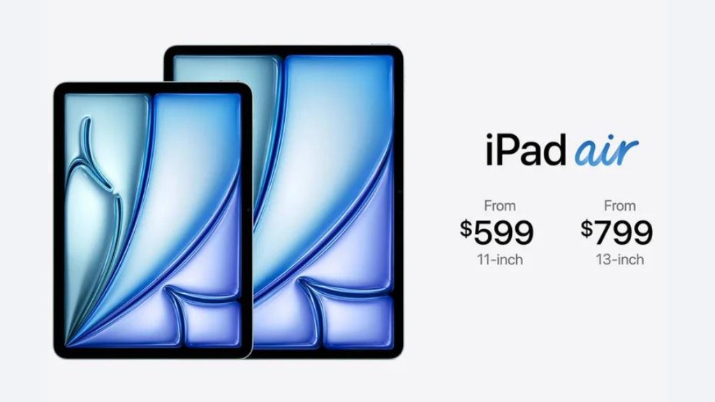 Giá bán của iPad Air 6 2024