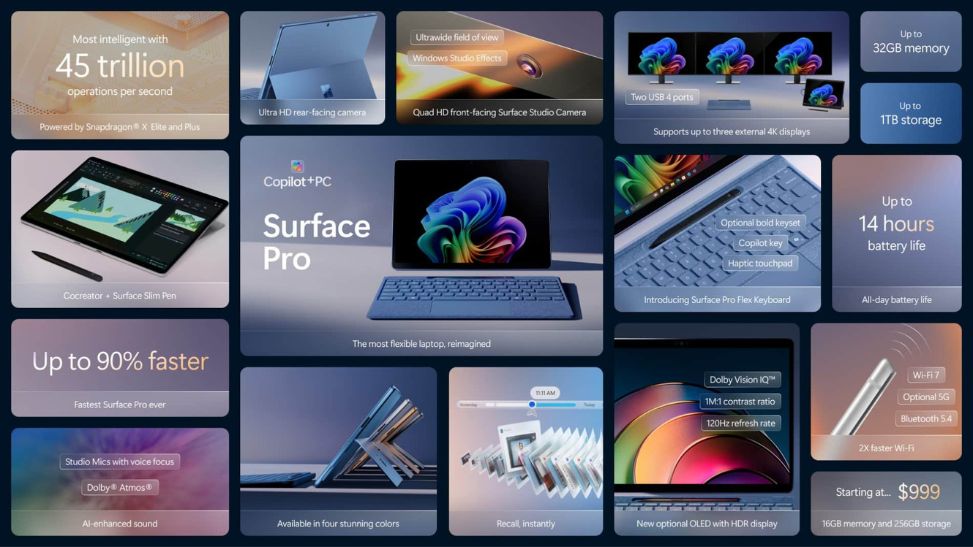 Microsoft ra mắt Surface Pro 11