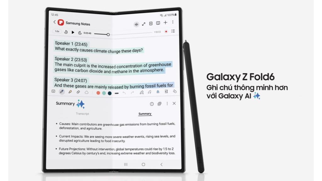 Samsung Galaxy Z Fold6 đa nhiệm