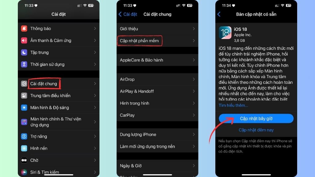 Hướng dẫn cách cập nhật iOS 18