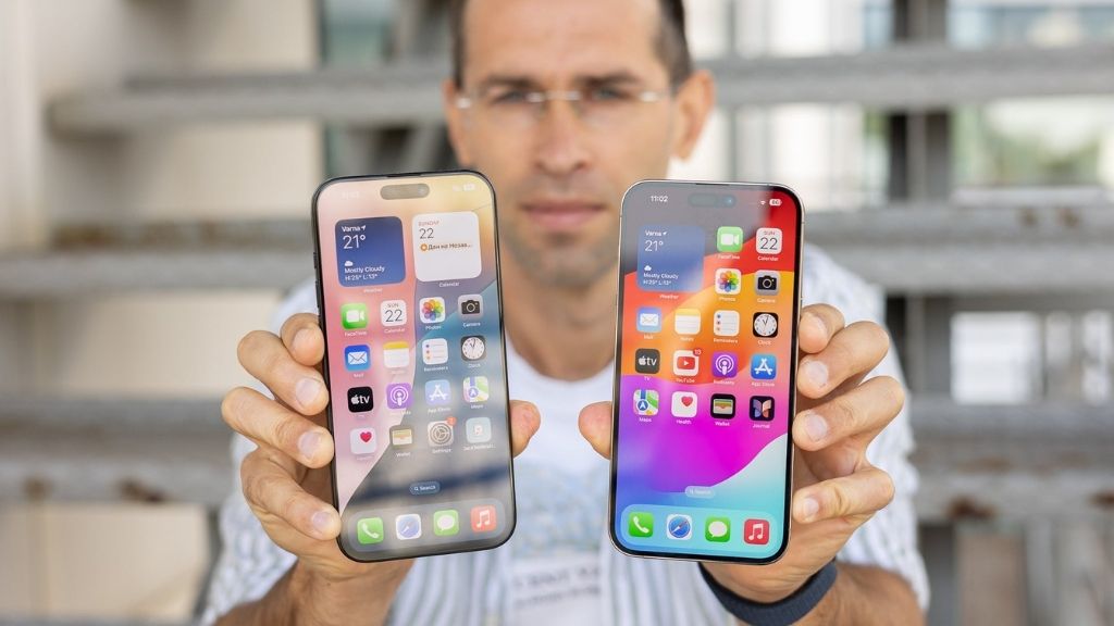 So sánh màn hình iPhone 16 Pro Max và 14 Pro Max'